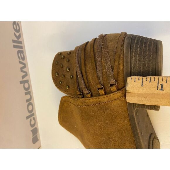 Cloudwalkers Cognac #0396 fringe suede leather boots 10m - Picture 7 of 7